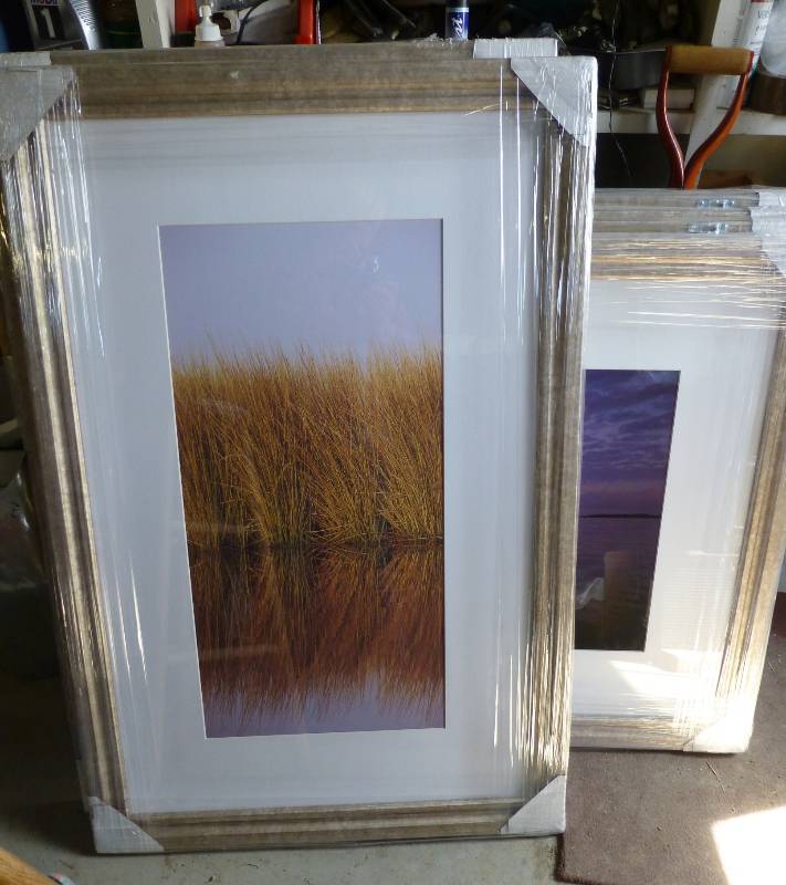 10 pictures - framed glassmat , 5 ...