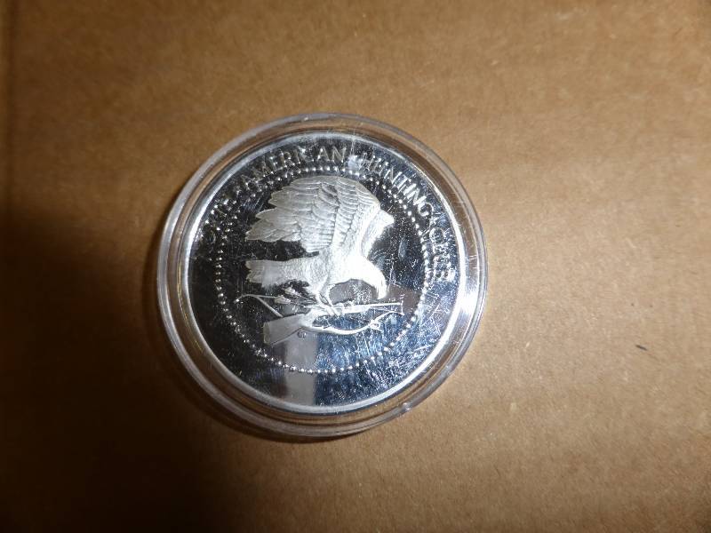 15 silver plated whitetail deer coi...