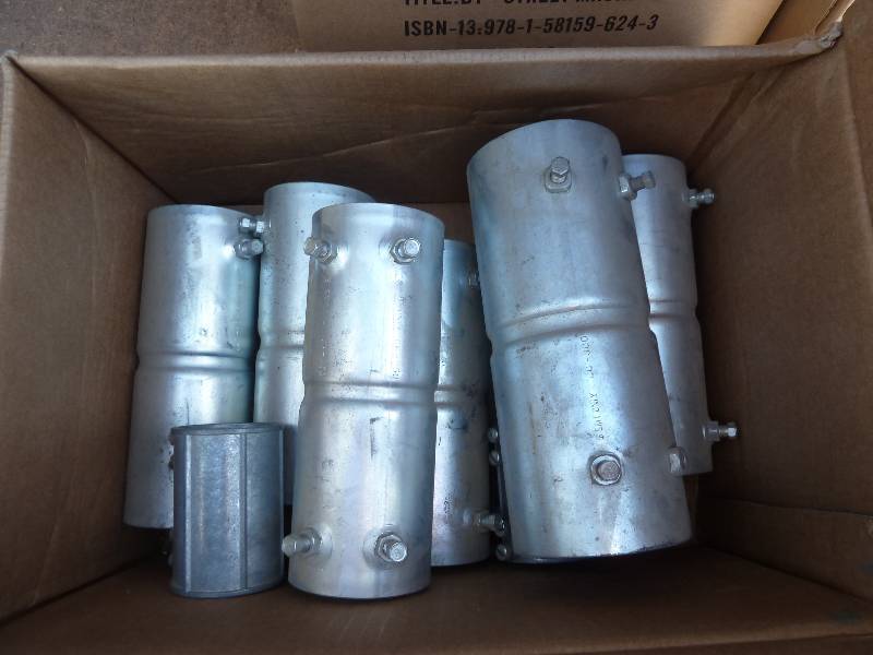 box of 2 and 3 inch EMT fittings...