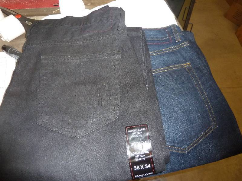 two pair New adam levine jeans 36x3...