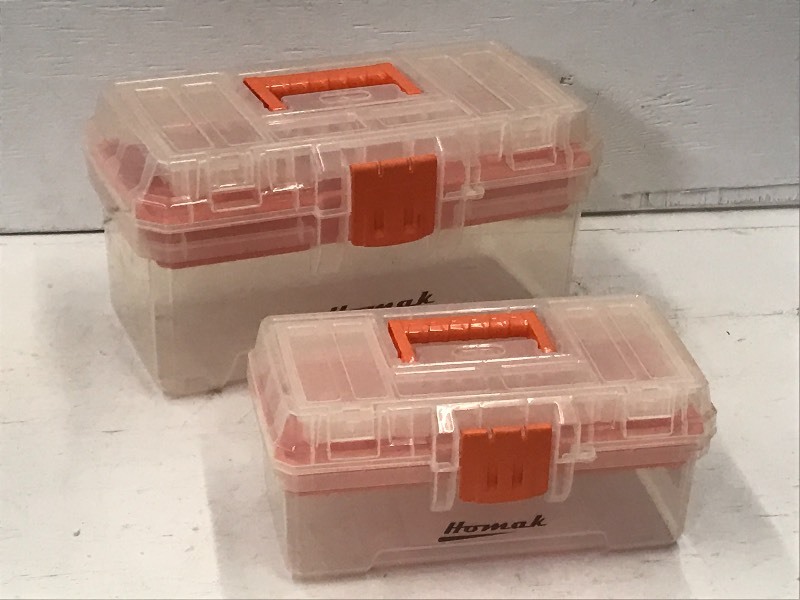 Lot Of (2) New Homak Clear Plastic ...
