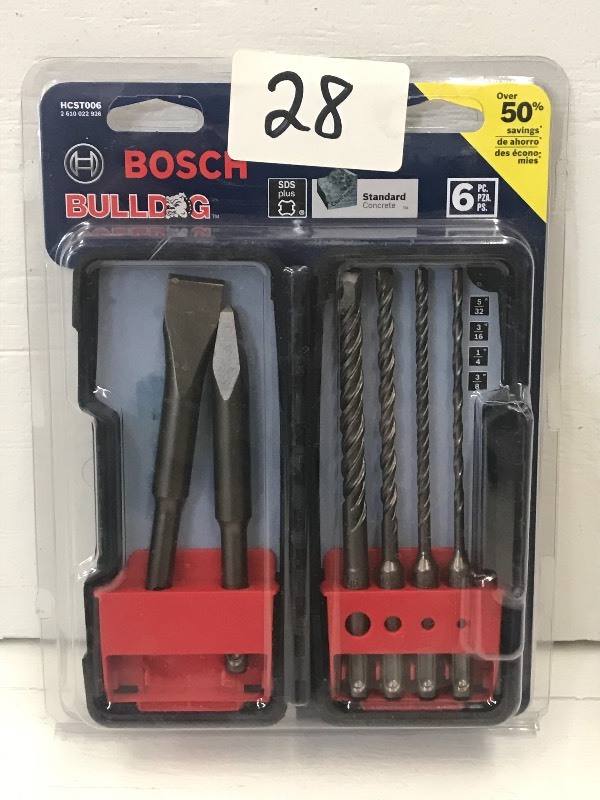 New Bosch Bulldog 6-Piece Concrete ...