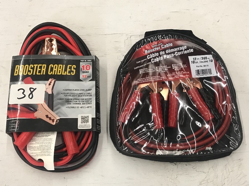(2) Pairs Of Jumper Cables 10-Gaug...