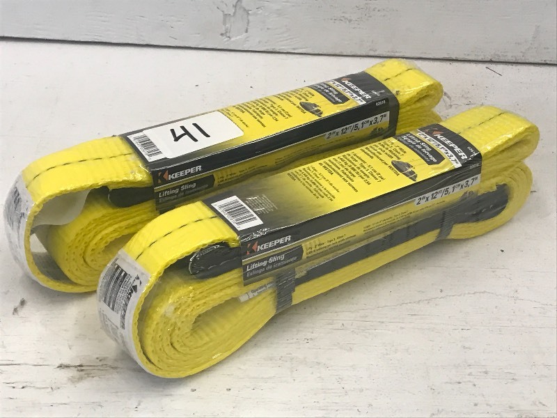 (2) New Keeper 2x12ft Lifting Slin...
