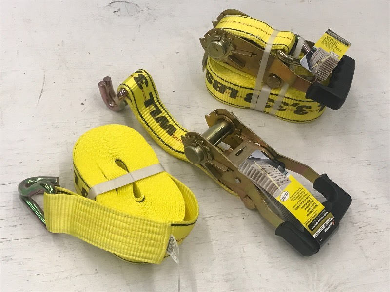 (2) New Keeper 27ft Ratchet Straps,...