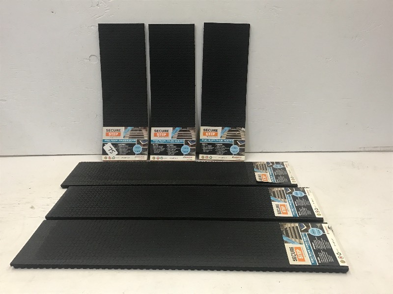 (6) New Secure Step Stair Tread Rub...