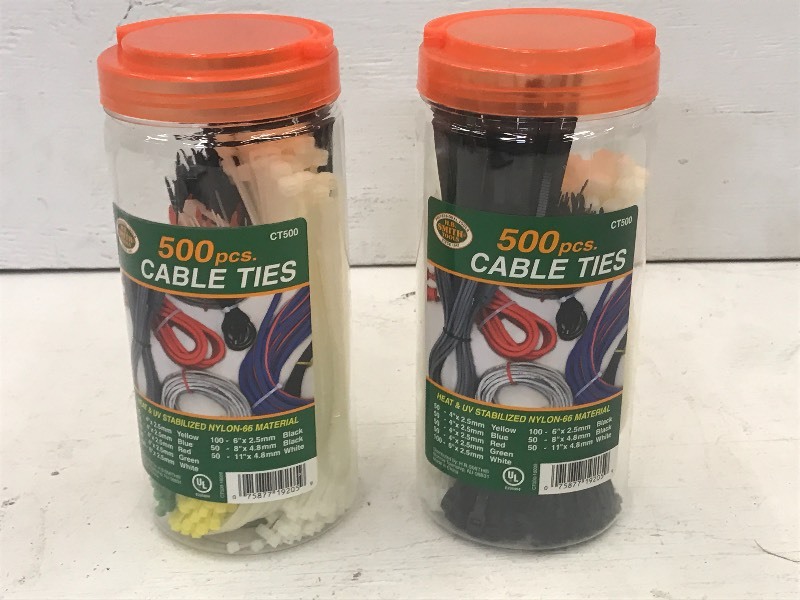 (2) New 500-Count Packs Of Assorted...