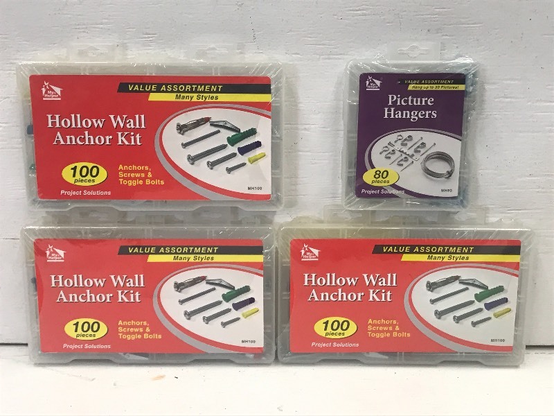 (4) New Home Repair Hardware Kits ...