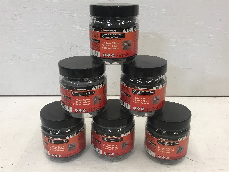 (6) New 5-Packs Of Keeper Rubber St...