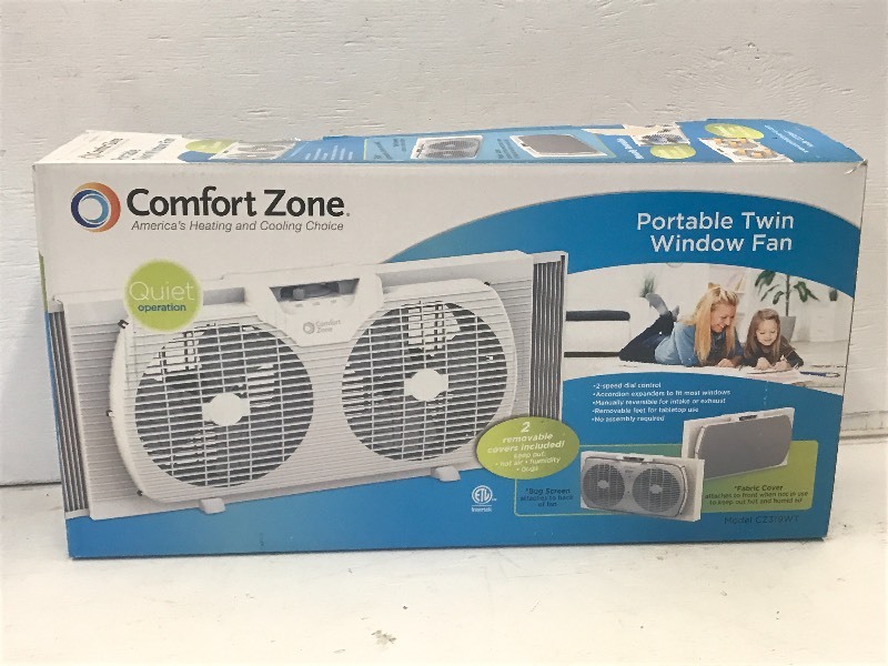 New Comfort Zone Portable Twin Wind...