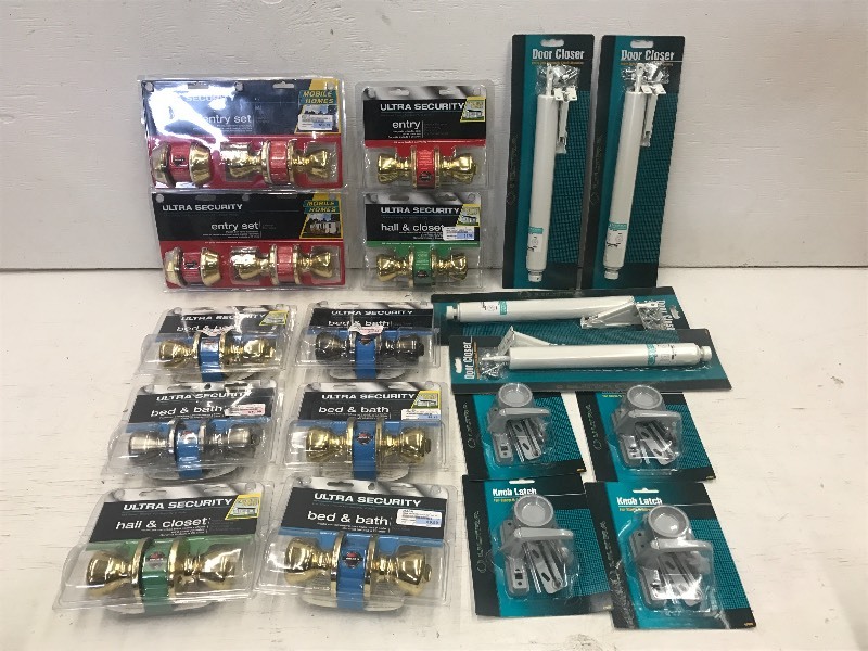 Lot Of Assorted New Patio Door Kno...