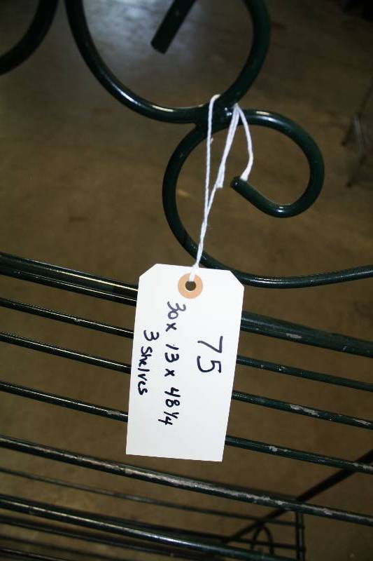Metal Three Shelf Rack(30x13x48 14)