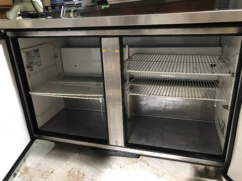 True 48 2 Door work top Prep Table Model # TUC-48 - 115 Volts NSF 7&nbsp Runs Cools