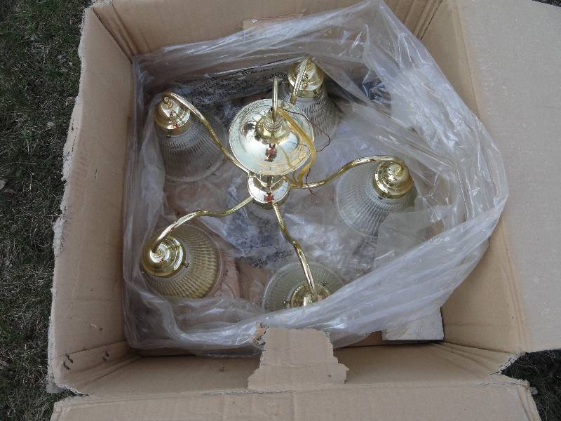 lot 628 image: Chandelier (Quarum Spencer) Toasted Sienna, New in box