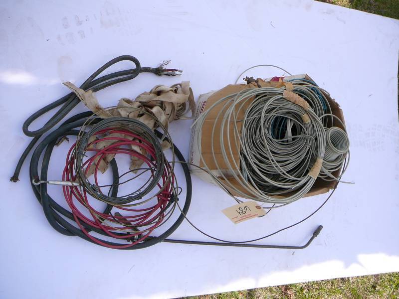 lot 689 image: Clear coated cable, Pressure washer handle, Large Lot