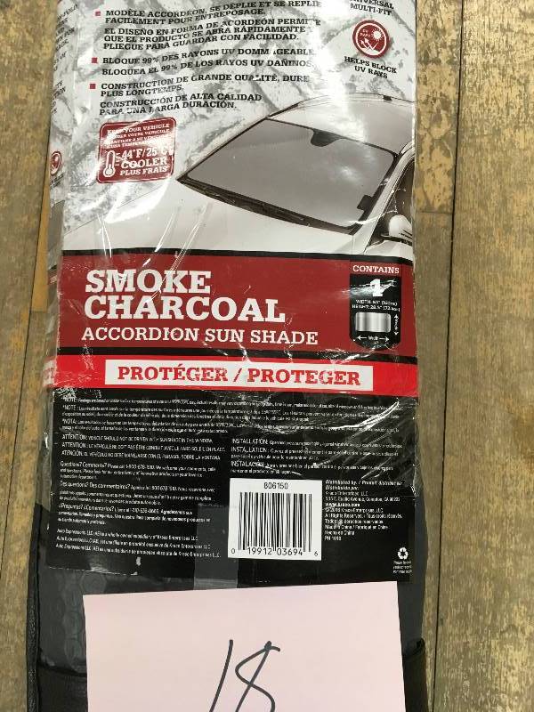 Dickies Smoke Charcoal Accordion Winsheild Sun Shade
