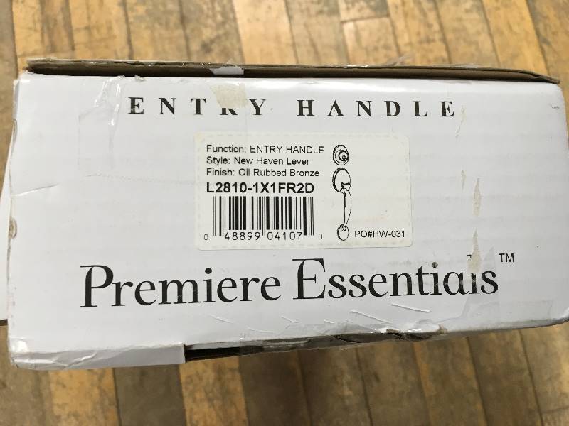 Westlock Premiere Essentials Hillcrest Single Cylinder Oil Rubbed Bronze Left-Hand Door Handleset with New Haven Lever