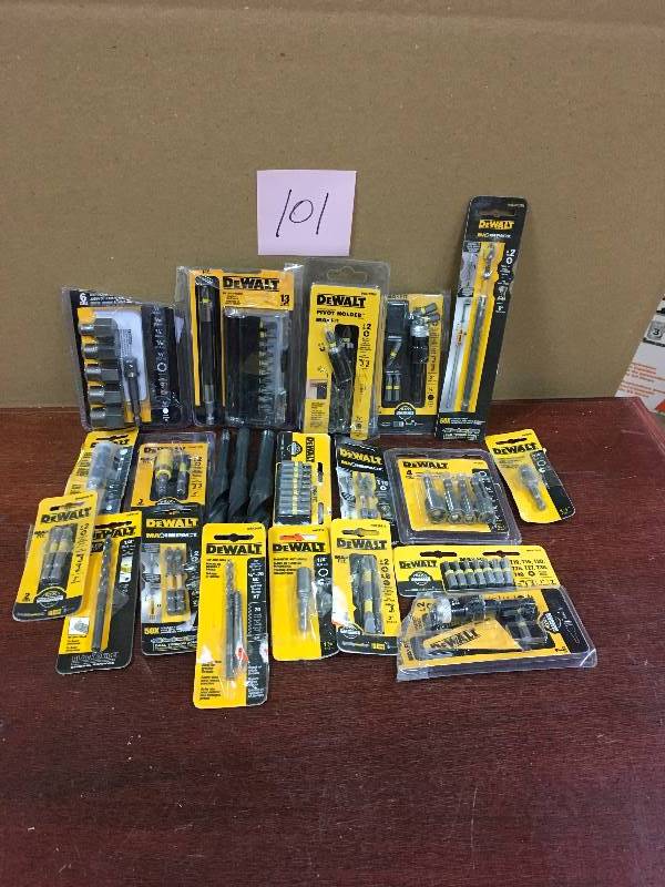 Assorted Dewalt Bits and Drill Bits