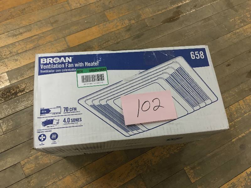 Broan 70 CFM Ceiling Exhaust Bath Fan with Heater not used