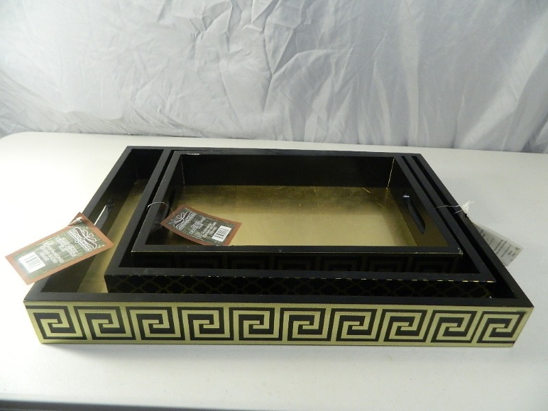lot 56 image: 3 New High End Trays
