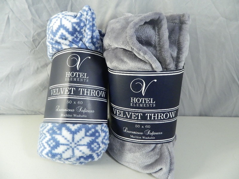 lot 69 image: 2 New Super Soft Throws