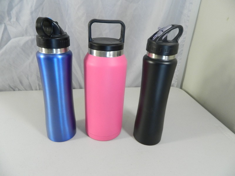lot 82 image: 3 New Metal Drink Holders