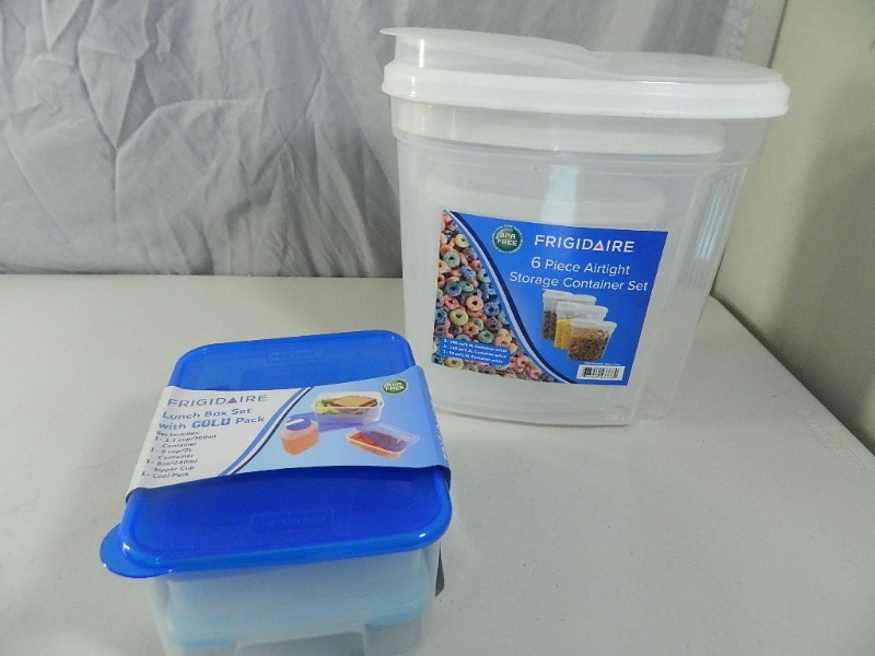 lot 97 image: New Frigidaire 6 Pc Storage Set and New Lunchbox Cold Set