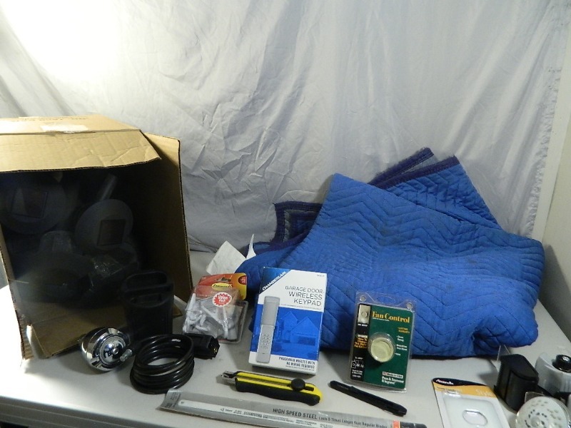 lot 113 image: Solar Lights, Moving Blanket, More