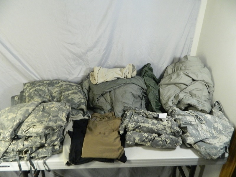 lot 119 image: Assorted Military Clothing and Supplies