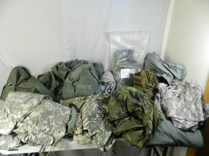 lot 120 image: Assorted Military Clothing and Supplies