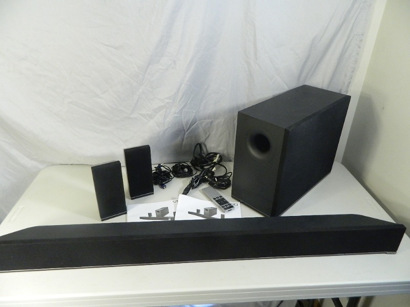 lot 128 image: Vizio Surround Sound Bar System