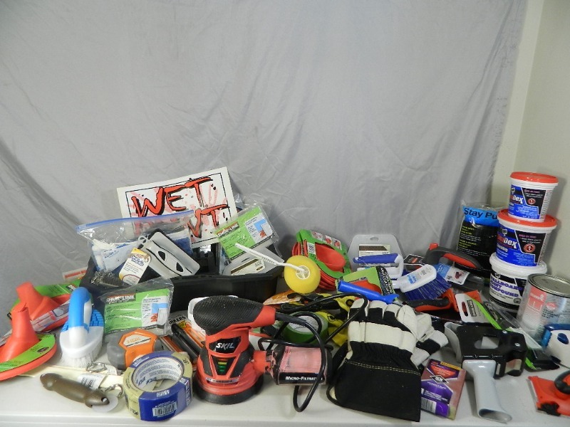 lot 160 image: Painting Supplies, Tools, More