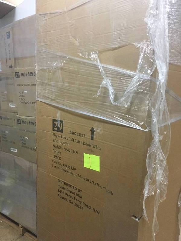lot 1 image: Pegasus Naples 24 Linen Cabinet  open box not used