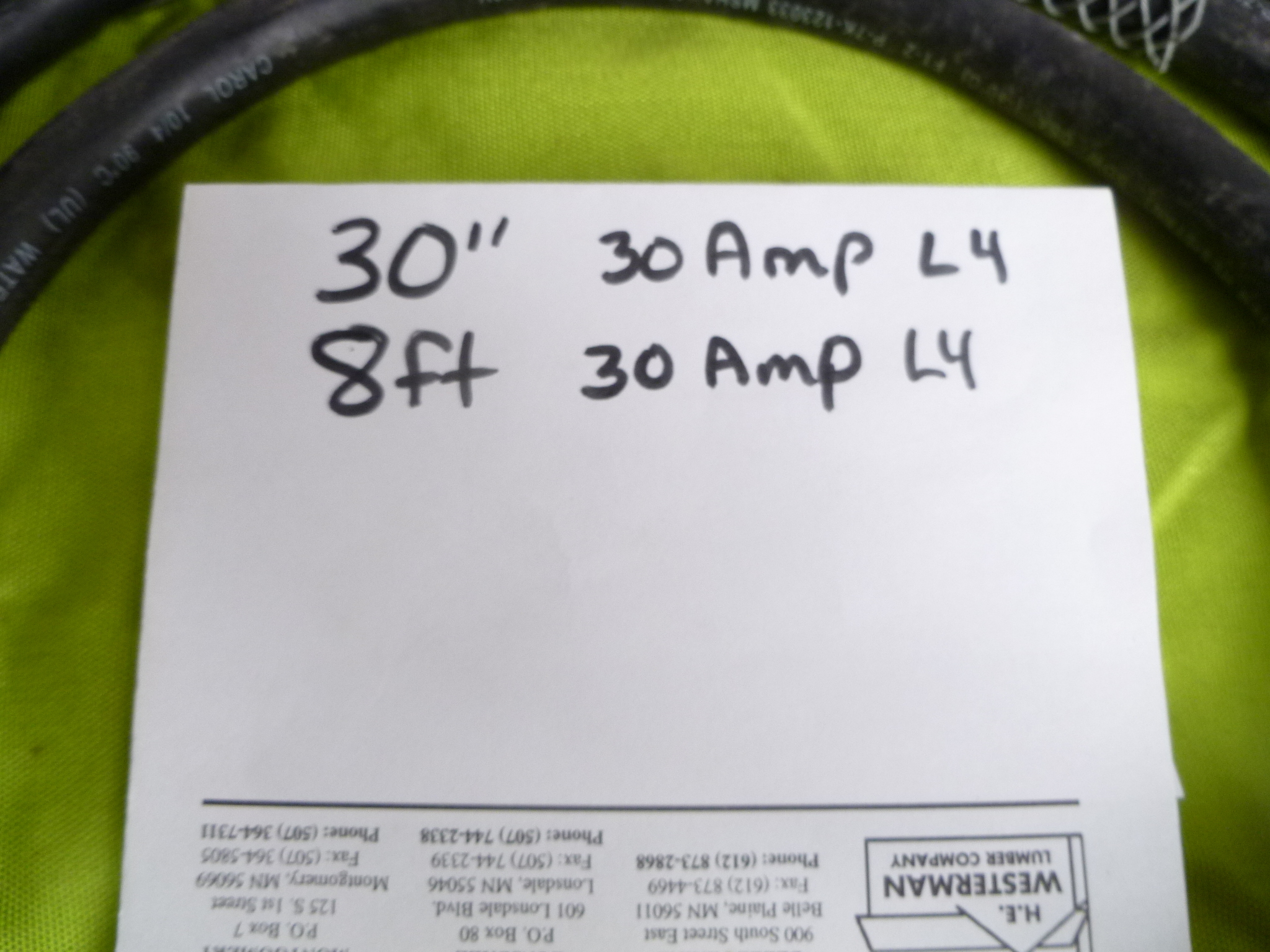 lot 57 image: 2-L1430 104 AWG Cables