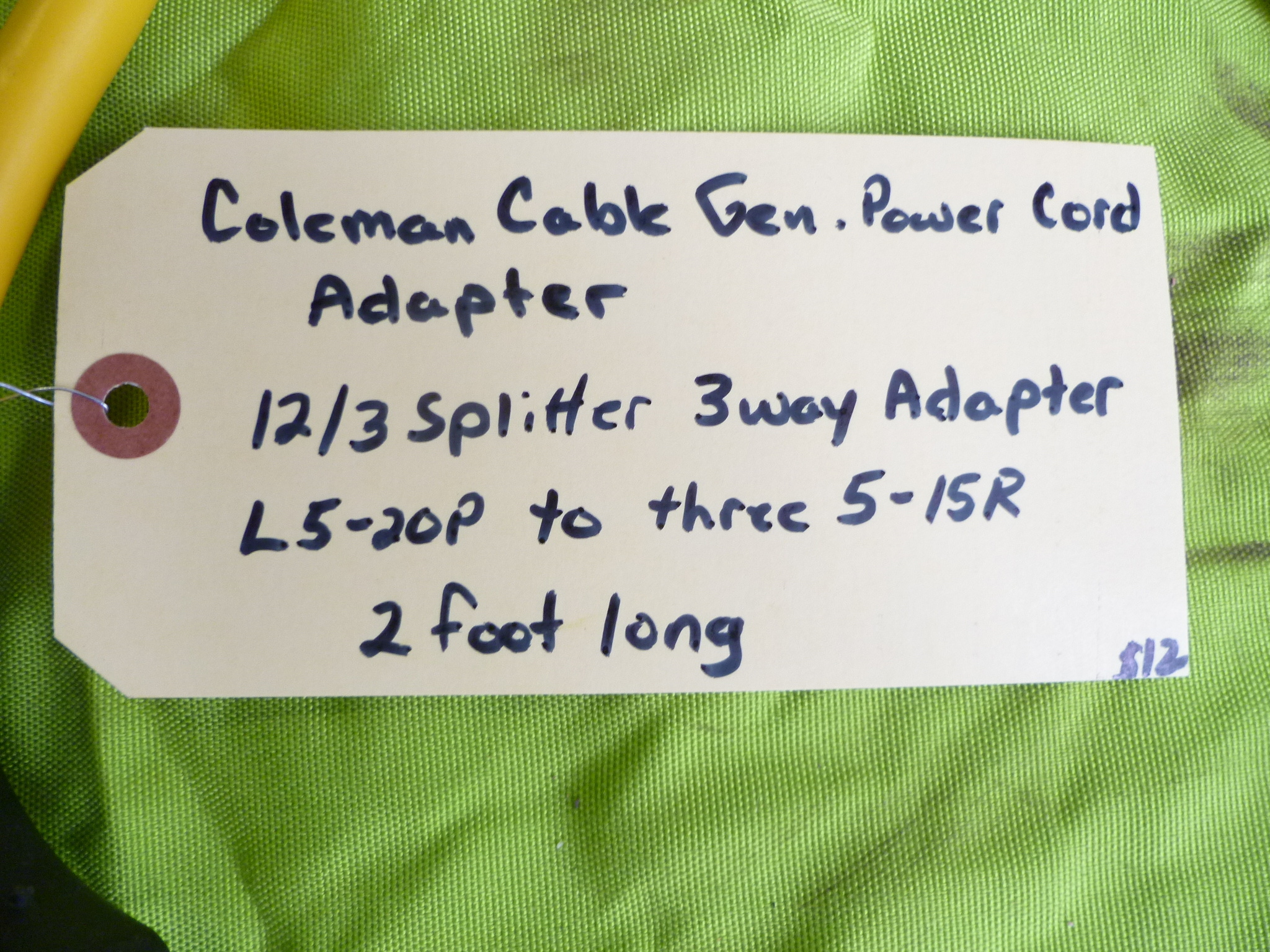 lot 44 image: Two 2 Generator Power Cord Adapter