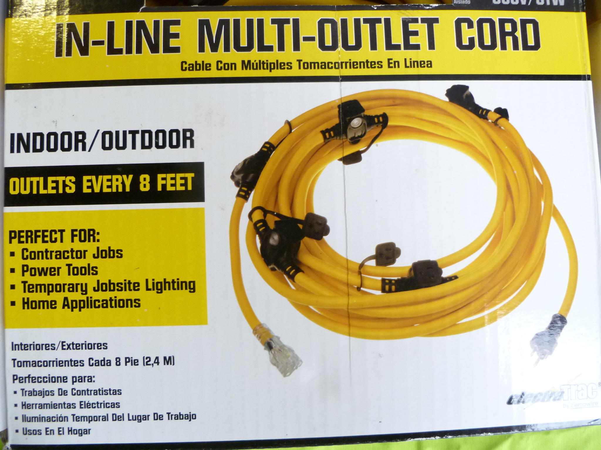 lot 4 image: 50ft 12GA In-Line Multi-Outlet Cord