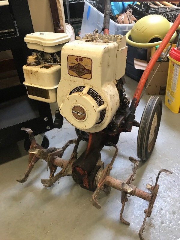 GAS POWERED GARDEN TILLER