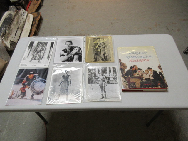 ROCKWELLS AMERICA BOOK AND GLADIATOR PHOTOS