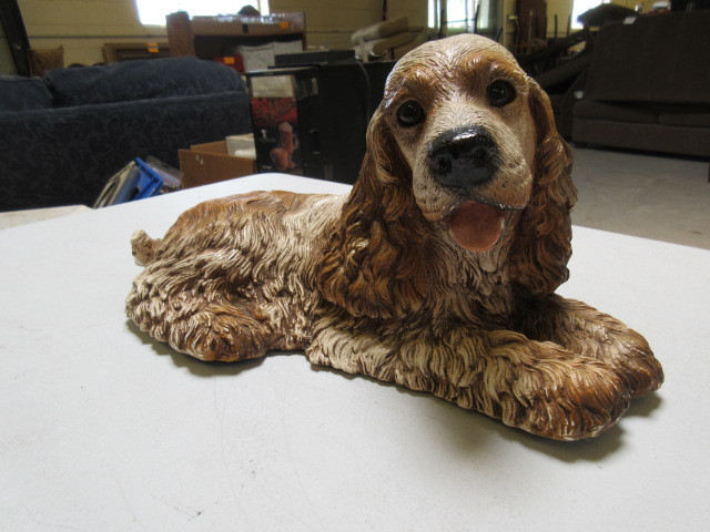 RESIN COCKER SPANIEL STATUE