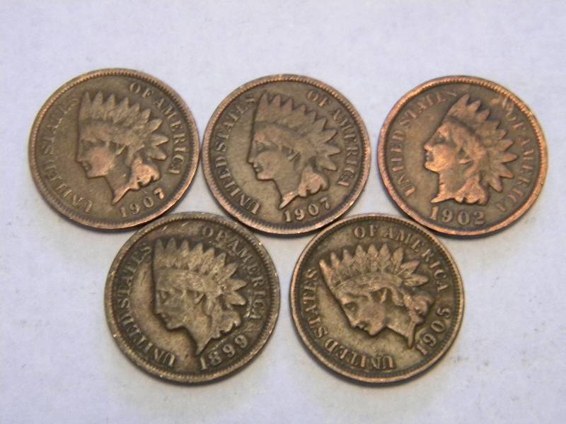 lot 6 image: Indian Head Pennies