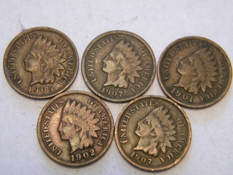 lot 9 image: Indian Head Pennies