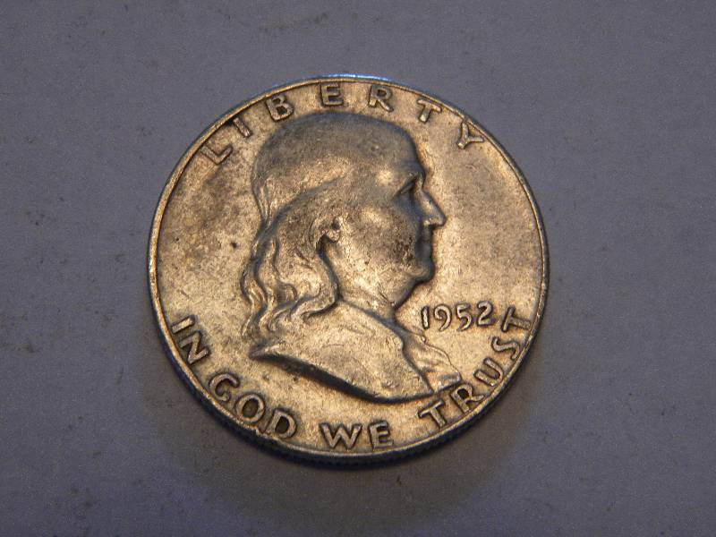 lot 11 image: 1952 Franklin Silver Half Dollar