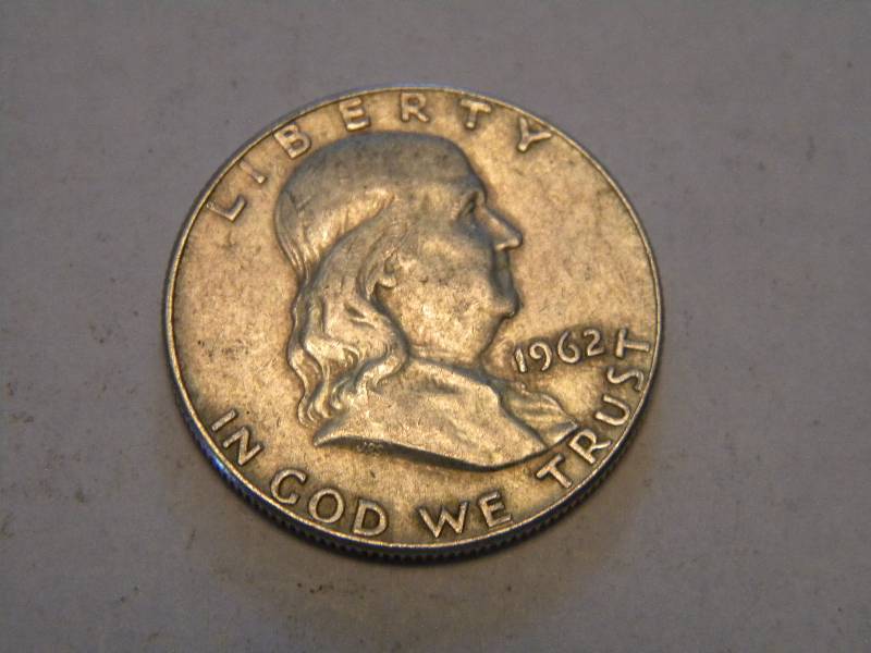 lot 14 image: 1962 Franklin Silver Half Dollar