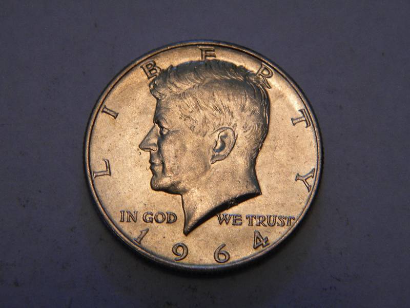 lot 16 image: 1964 D Kennedy Silver Half Dollar