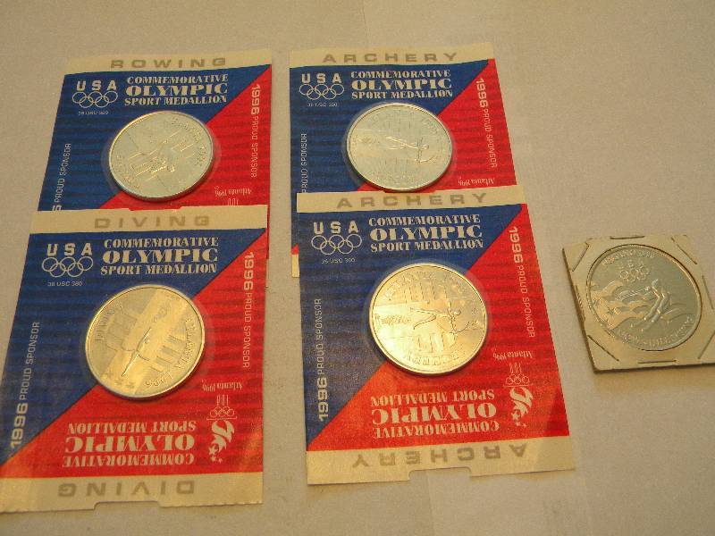 lot 40 image: Olympic Commemorative Medallions