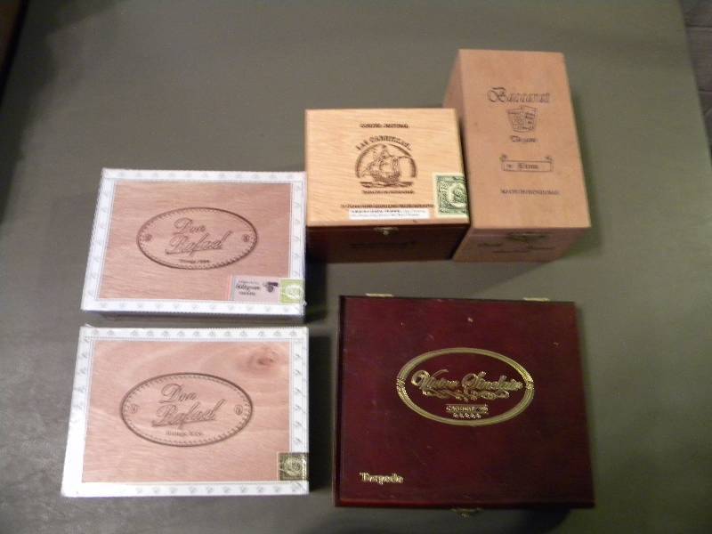 lot 59 image: Wood Cigar Boxes