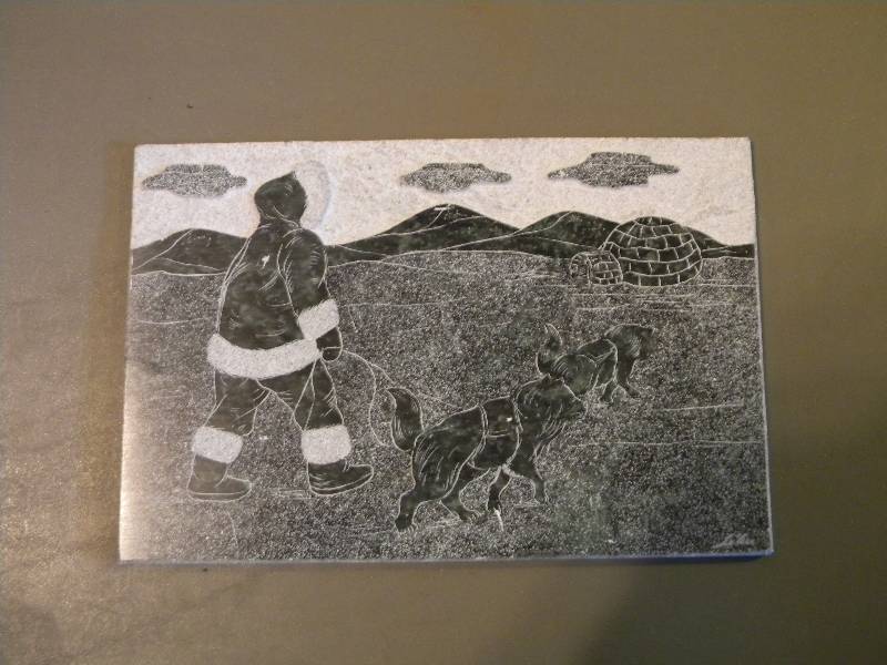 lot 62 image: Soapstone Engraving