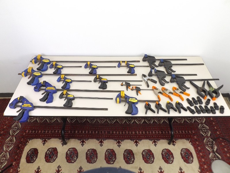 lot 6 image: Large Lot of Irwin etc. Various Sized Quick Grips, Clamps, etc.