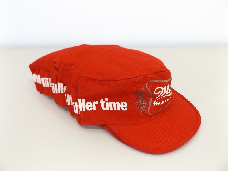 lot 30 image: Lot of 10 NOS Miller High Life Beer Advertising Hats