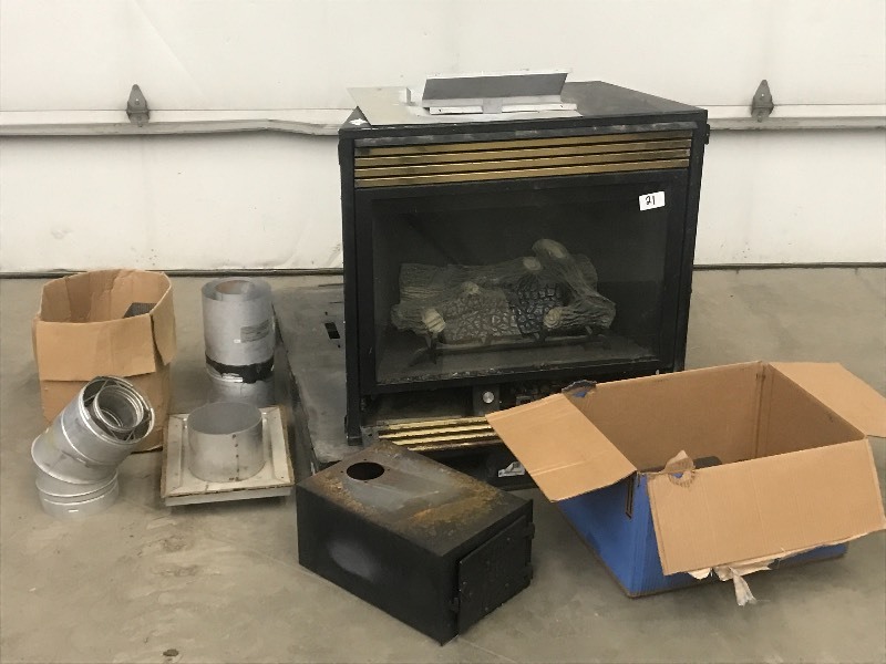 lot 21 image: Lot Of Used Camping Wood Stoev Set...